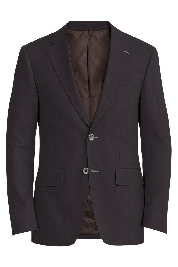 Piacenza 1733 Espresso Solid Jacket in espresso solid fabric