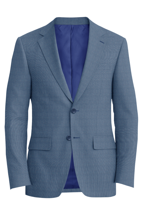Guabello Light Blue Melange Jacket in light blue melange fabric