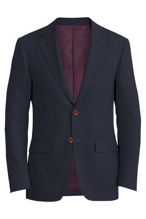 Guabello Wine Basketweave Jacket in wine basketweave fabric