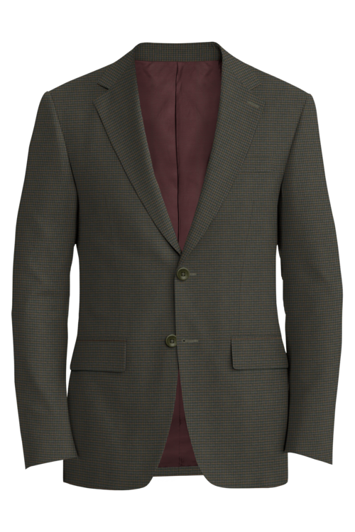 Kensington Brown Multi Houndstooth Jacket in brown multi houndstooth fabric