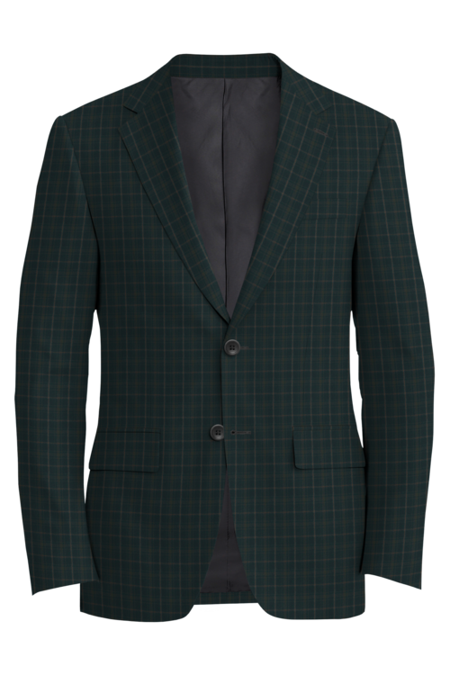 Kensington Black Mocha Check Jacket in black mocha check fabric