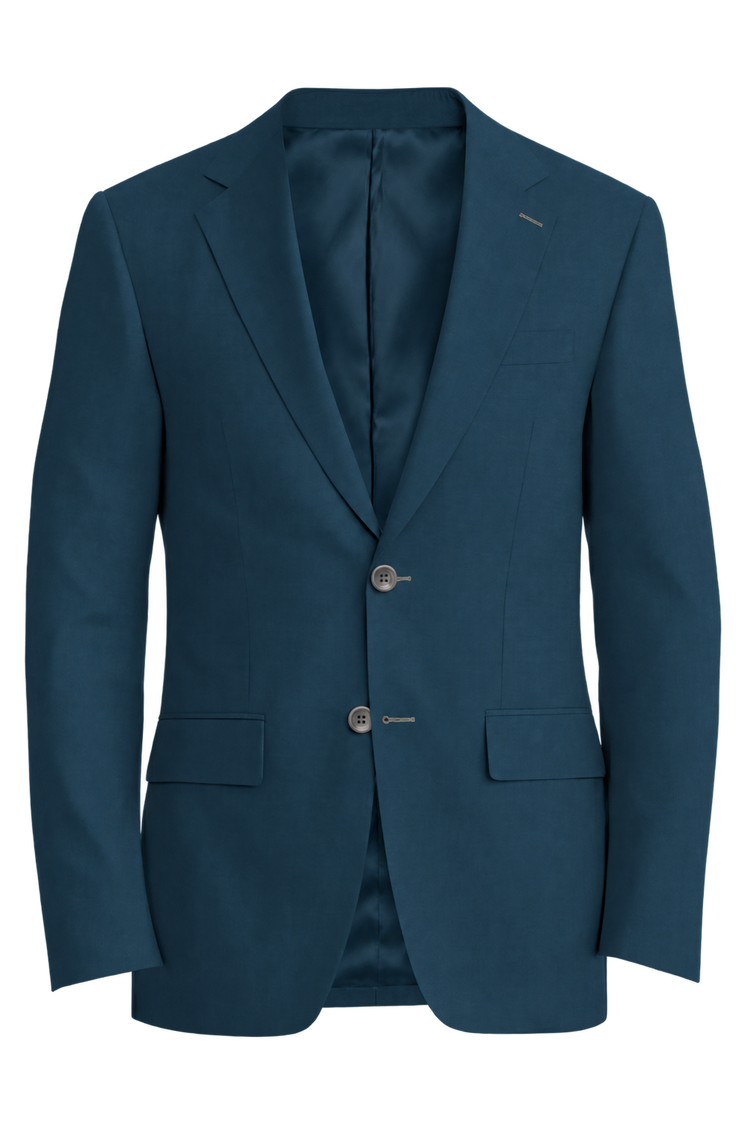Piacenza 1733 Teal Solid Jacket in teal solid fabric