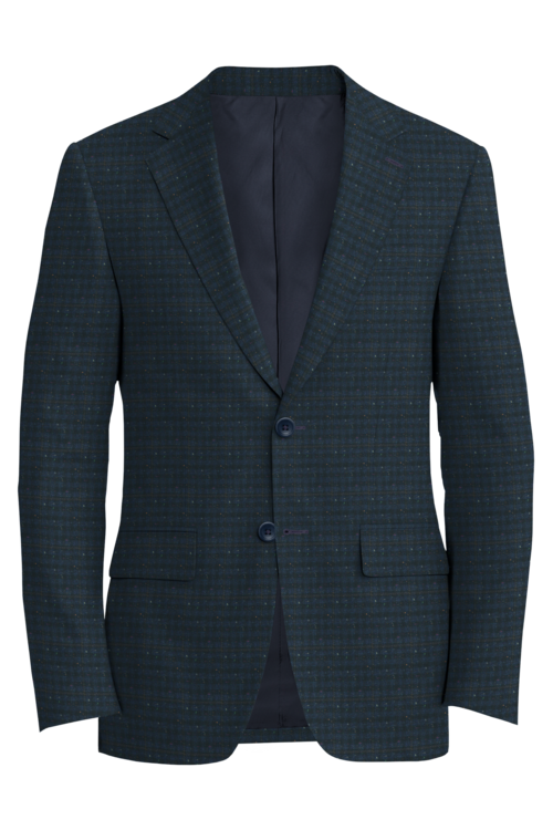 Kensington Navy Donegal Window Check Jacket in navy donegal window check fabric