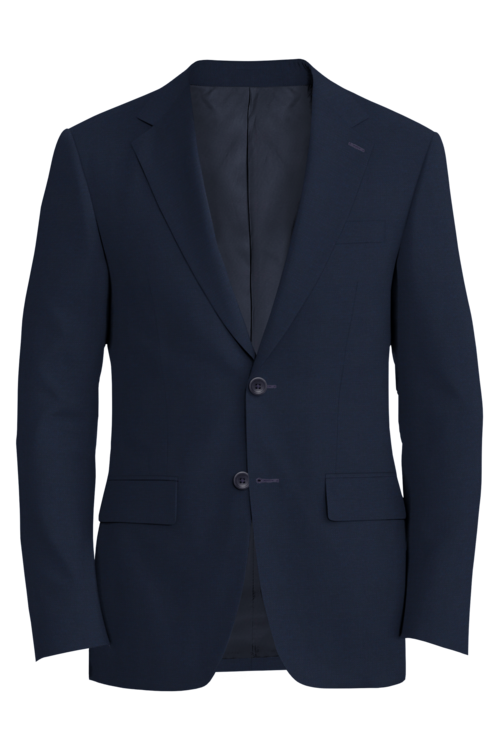 Guabello Navy Basketweave Jacket in navy basketweave fabric