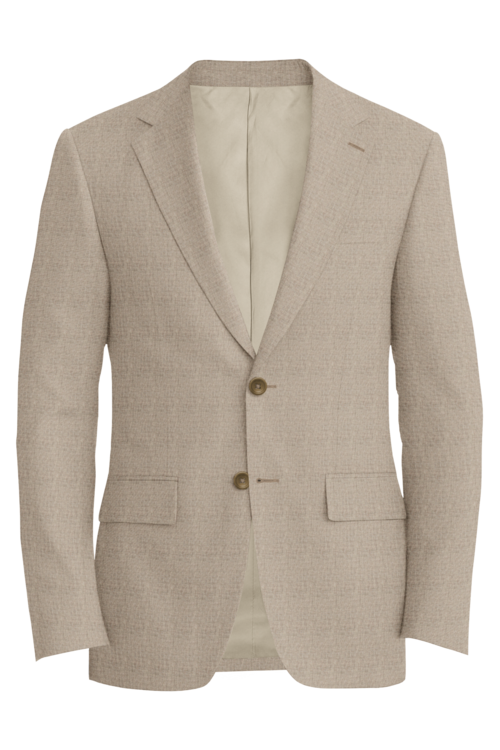 Guabello Beige Melange Jacket in beige melange fabric