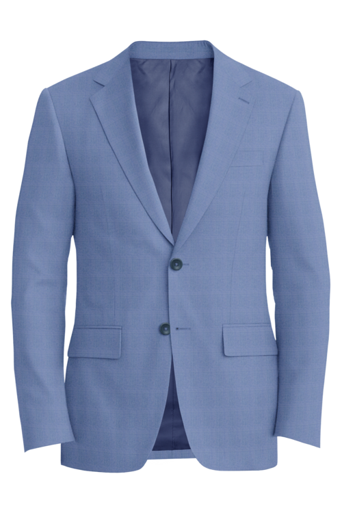 Lanificio di Lusso Powder Blue Mesh Jacket in powder blue mesh fabric