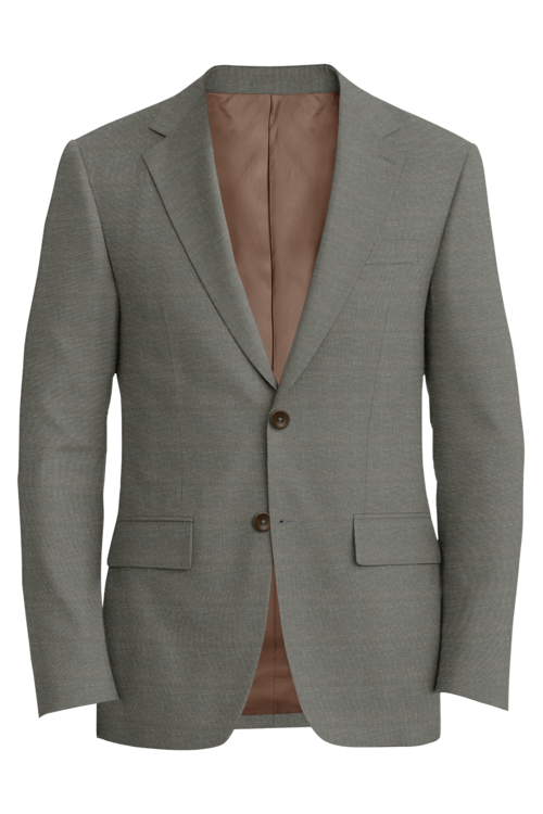Guabello Taupe Melange Jacket in taupe melange fabric