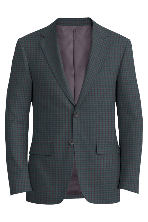 Kensington Grey Wine Check Jacket in grey wine check fabric