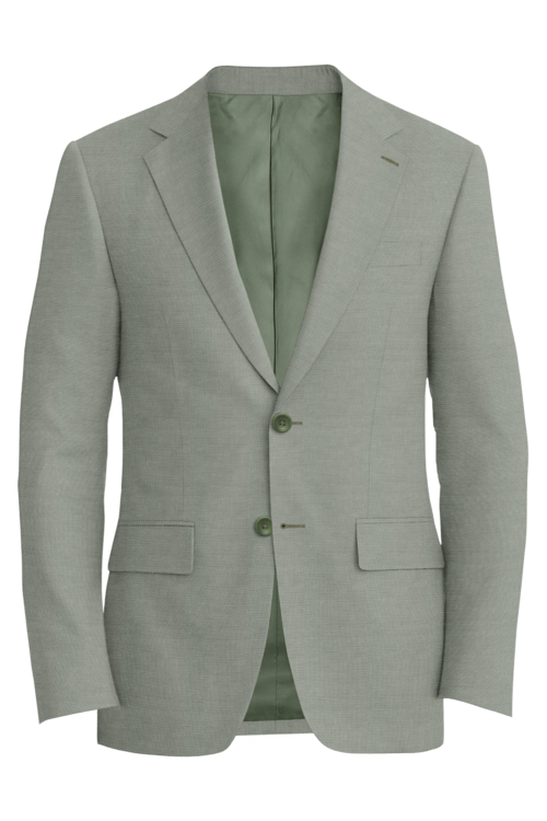 Guabello Moss Basketweave Jacket in moss basketweave fabric