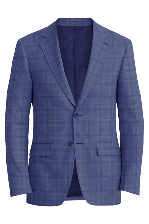 Reda Blue Pink Track Windowpane Jacket