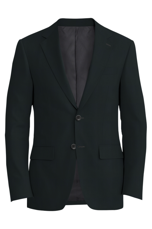 Guabello Black Mouline Twist Jacket in black mouline twist fabric