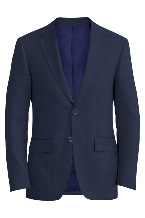 Reda Navy Blue Hopsack Jacket