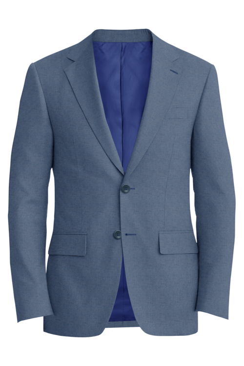 Guabello Azure Birdseye Jacket in azure birdseye fabric