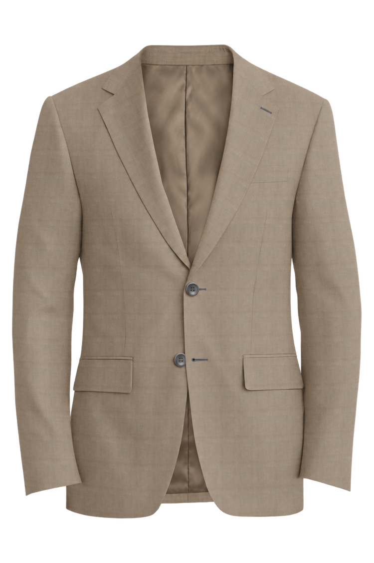 Piacenza 1733 Tan Solid Jacket in tan solid fabric
