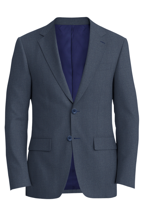 Kensington Blue Melange Jacket in blue melange fabric