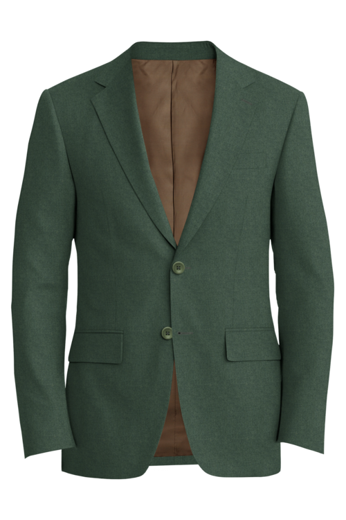Kensington Olive Melange Jacket in olive melange fabric
