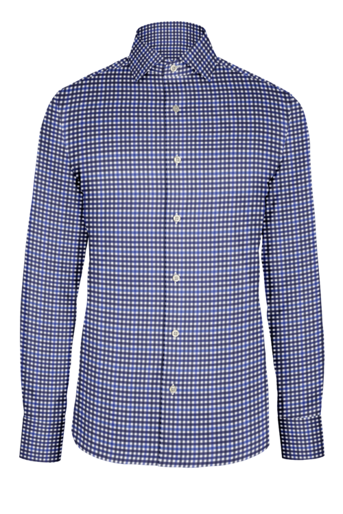 Navy Blue Sport Tattersall custom shirt
