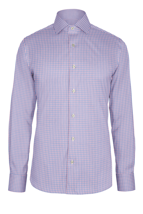 Pink Dress Plaid custom shirt — official long-sleeve visualization