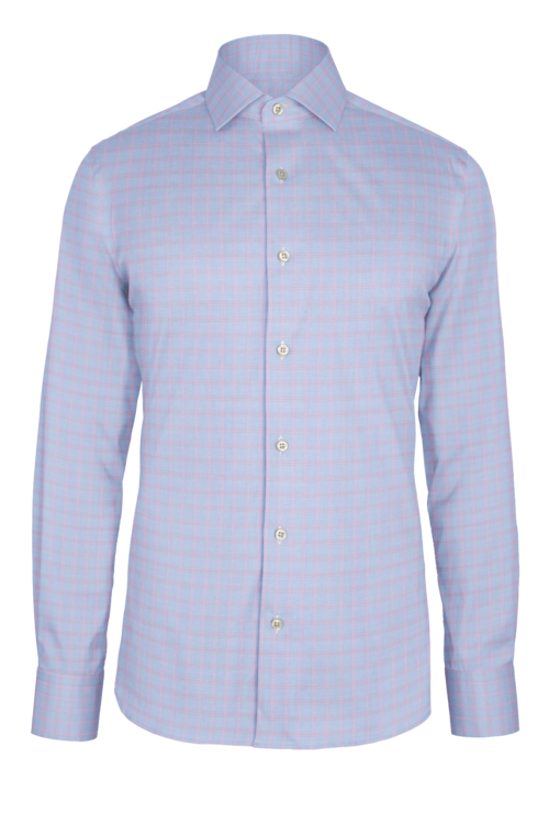 Pink Track Dobby custom shirt — official long-sleeve visualization