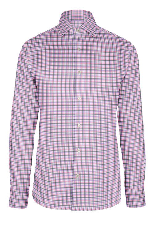 Pink Grey Sport Check custom shirt