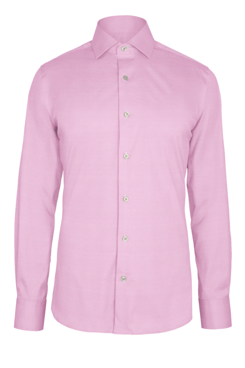 Pink Dot Dobby custom shirt — official long-sleeve visualization
