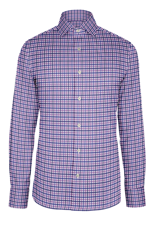 Lavender Blue Sport Tattersall custom shirt