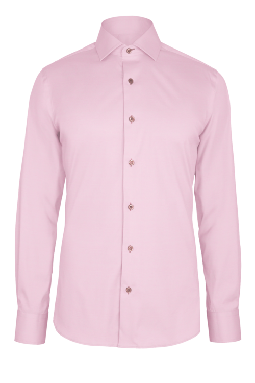Pink Solid Twill custom shirt