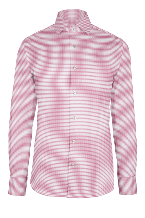 Pink Graph Check custom shirt — official long-sleeve visualization