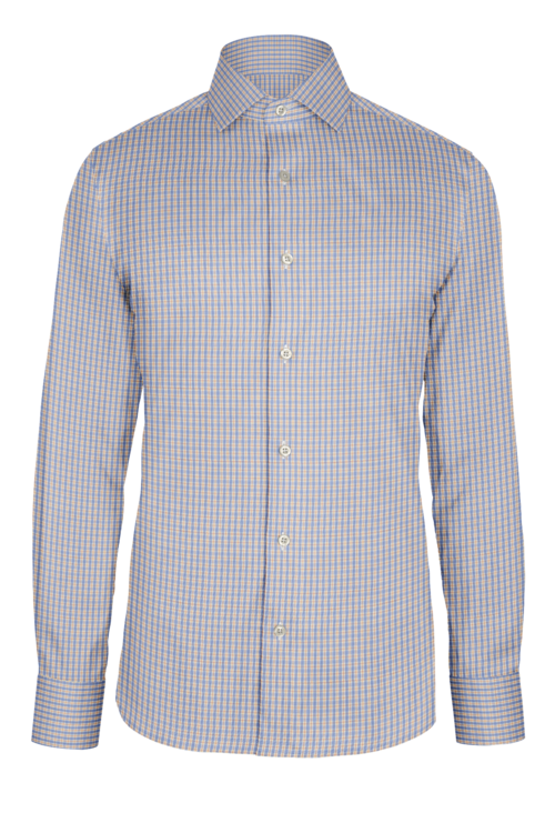 Yellow Dress Plaid custom shirt — official long-sleeve visualization