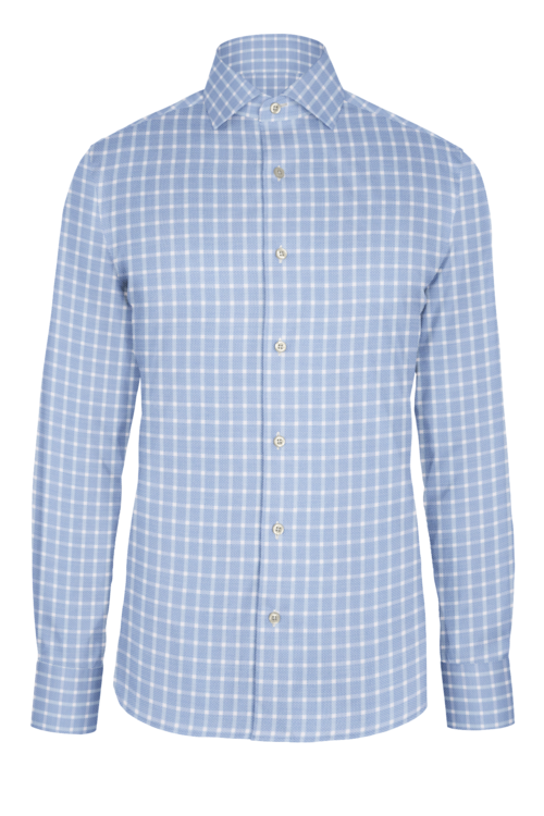 Light Blue Sport Dobby custom shirt — official long-sleeve visualization