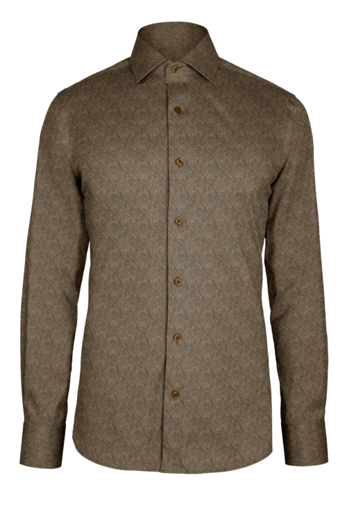 Brown Paisley custom shirt