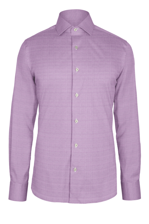 Lavender Basket Weave Dobby custom shirt — official long-sleeve visualization