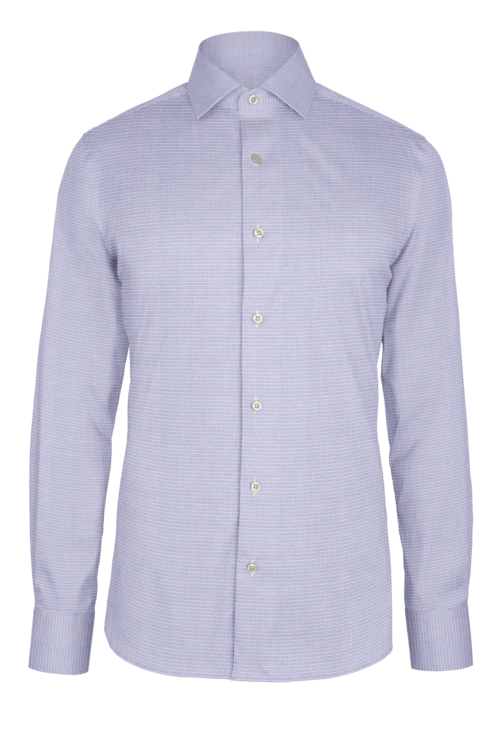 Pink Two Step Dobby custom shirt — official long-sleeve visualization