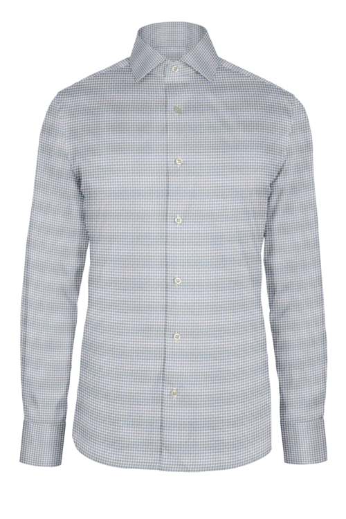 Blue Tan Mini Neat custom shirt