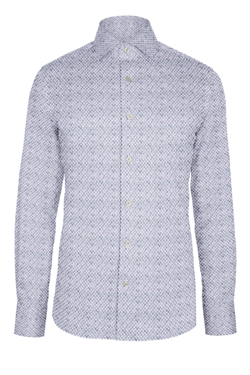 Blue Purple Micro Dobby custom shirt