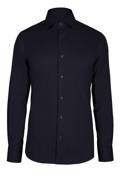 Navy White Dot custom shirt