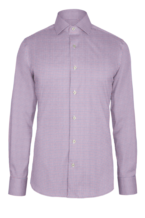 Blue Pink Mini Tattersall custom shirt — official long-sleeve visualization