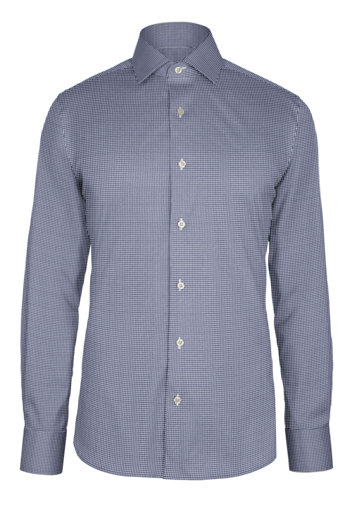 Navy Graph Check custom shirt