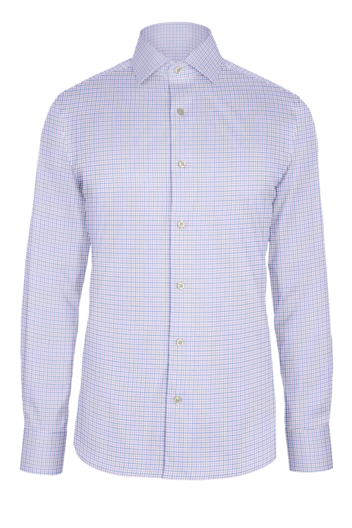 Lavender Blue Tattersall custom shirt