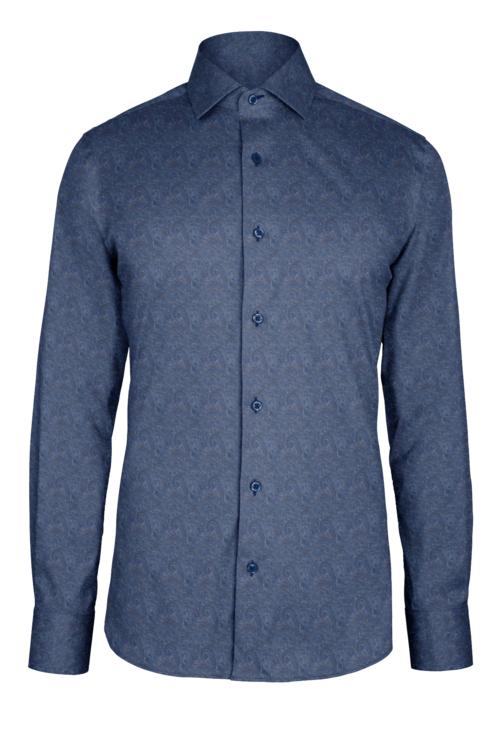 Blue Paisley custom shirt
