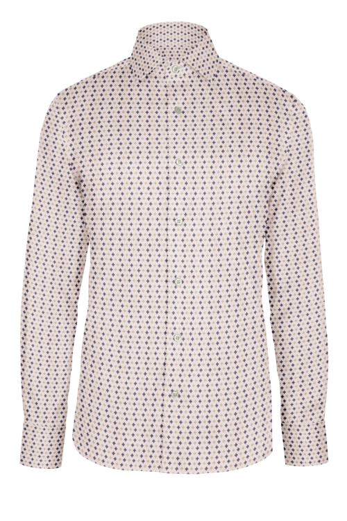 Grey Blue Motif custom shirt