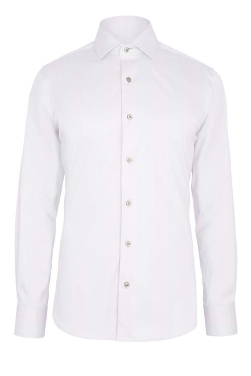 White Diamond Dobby custom shirt — official long-sleeve visualization