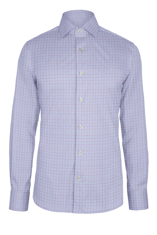 Violet Blue Graph Check custom shirt