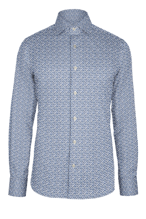 Blue Diagonal Oval custom shirt