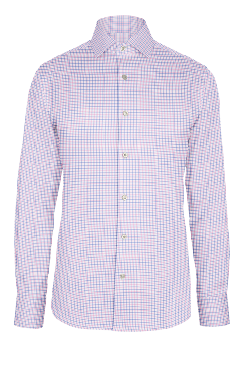 Pink Blue Tattersall custom shirt