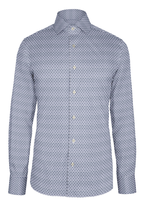 Navy Lt Blue Fancy Dobby custom shirt