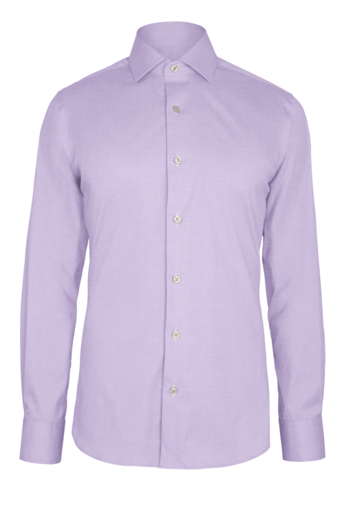 Lavender PinPoint custom shirt — official long-sleeve visualization