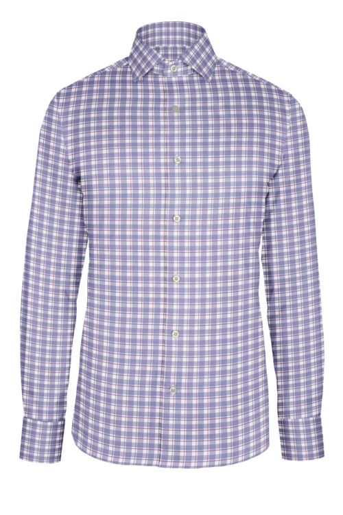 Blue Violet Window Plaid custom shirt
