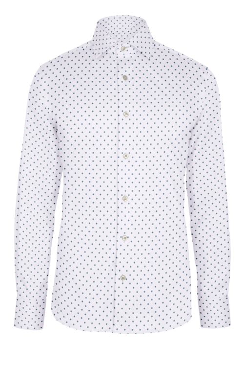 Navy Spaced Dot custom shirt