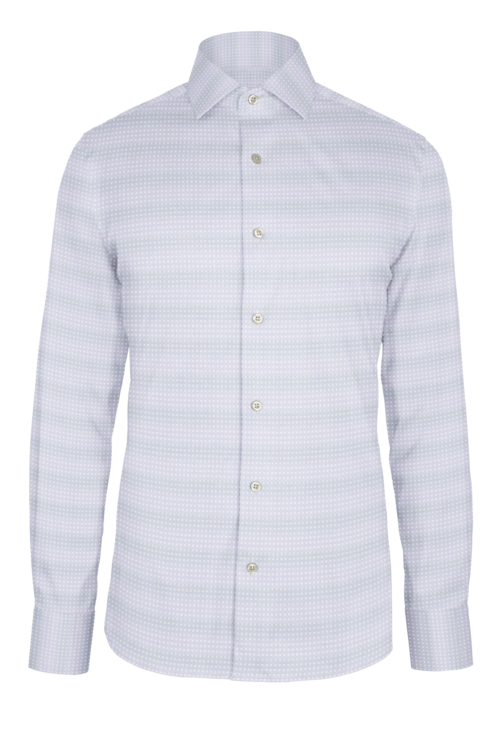 White Micro Square custom shirt
